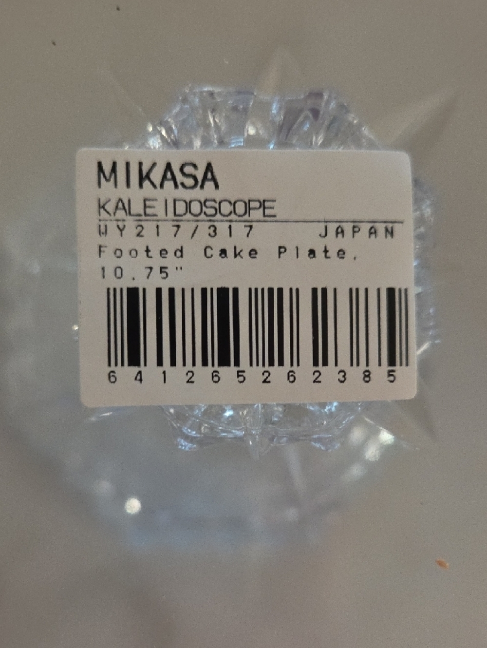 Mikasa Kaleidoscope Crystal Pedestal Cake Plate - Picture 4 of 4